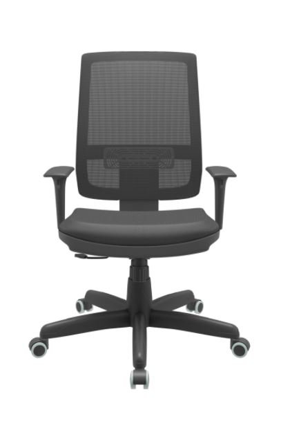 Cadeira Presidente Brizza NR17 Relax Couro Eco Plaxmetal