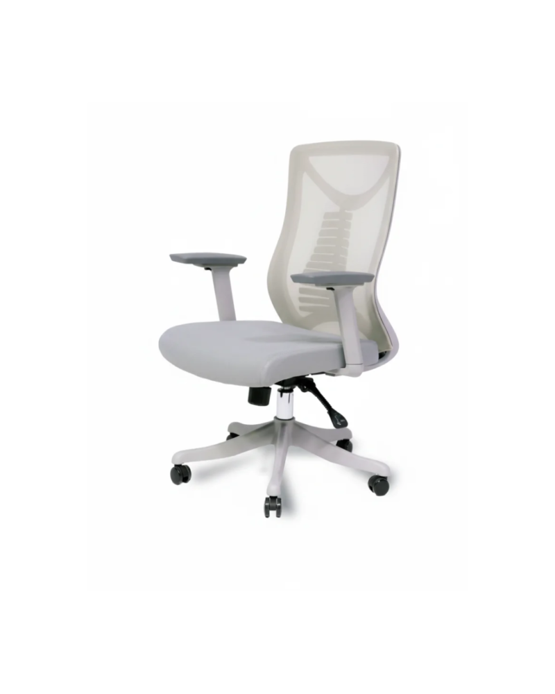 Cadeira Presidente Tela VRT-40 Relaxsystem Braços 3D Cinza