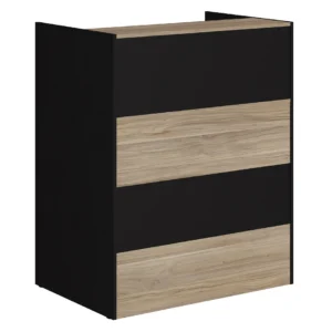 Balcão Recepção Atendimento Escritório 90cm Web Office Calvi/Preto