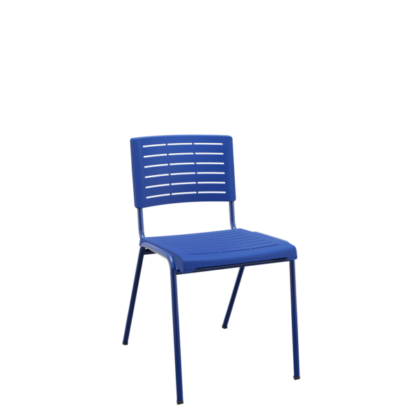Cadeira Fixa Escritório Multiuso Niala Plaxmetal NR17 Azul