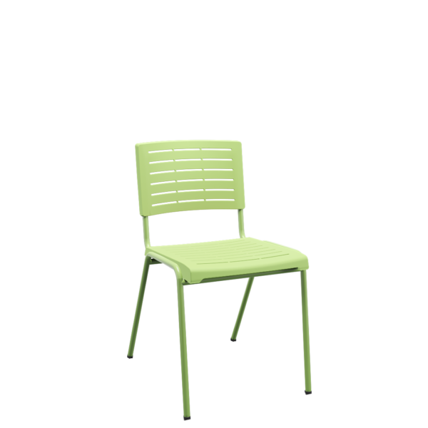 Cadeira Fixa Escritório Multiuso Niala Plaxmetal NR17 Verde