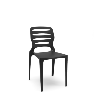 Cadeira Fixa Ville Plaxmetal Polipropileno Preta