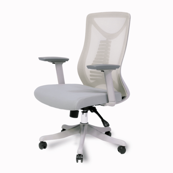 Cadeira Presidente Tela VRT-40 Relaxsystem Braços 3D Cinza