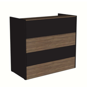 Balcão Atendimento Recepção 120cm Ameixa/Preto Web Office