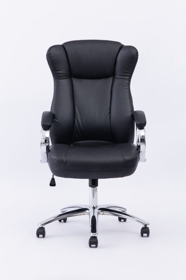 Cadeira Presidente Estofada Boss Preta B.Hoff Mobile