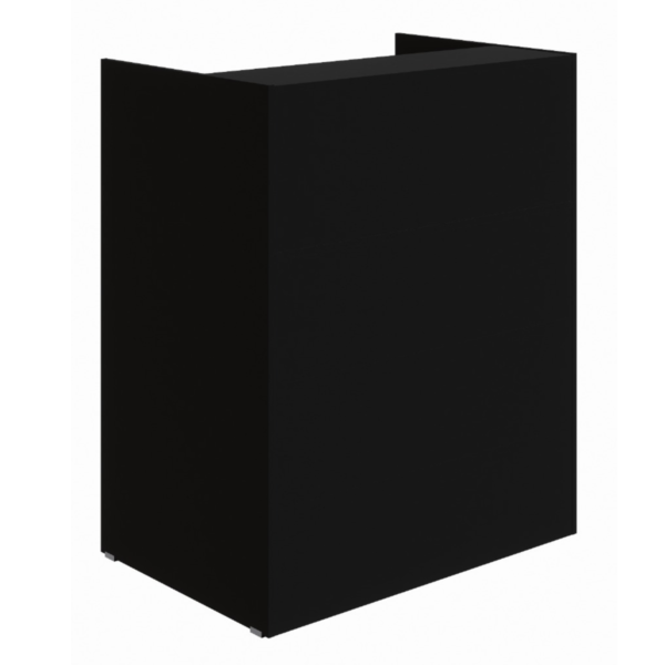 Balcão Atendimento Recepção 120 cm Preto Web Office
