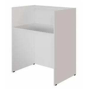 Balcão Recepção Atendimento 90cm New City Web Office Cinza