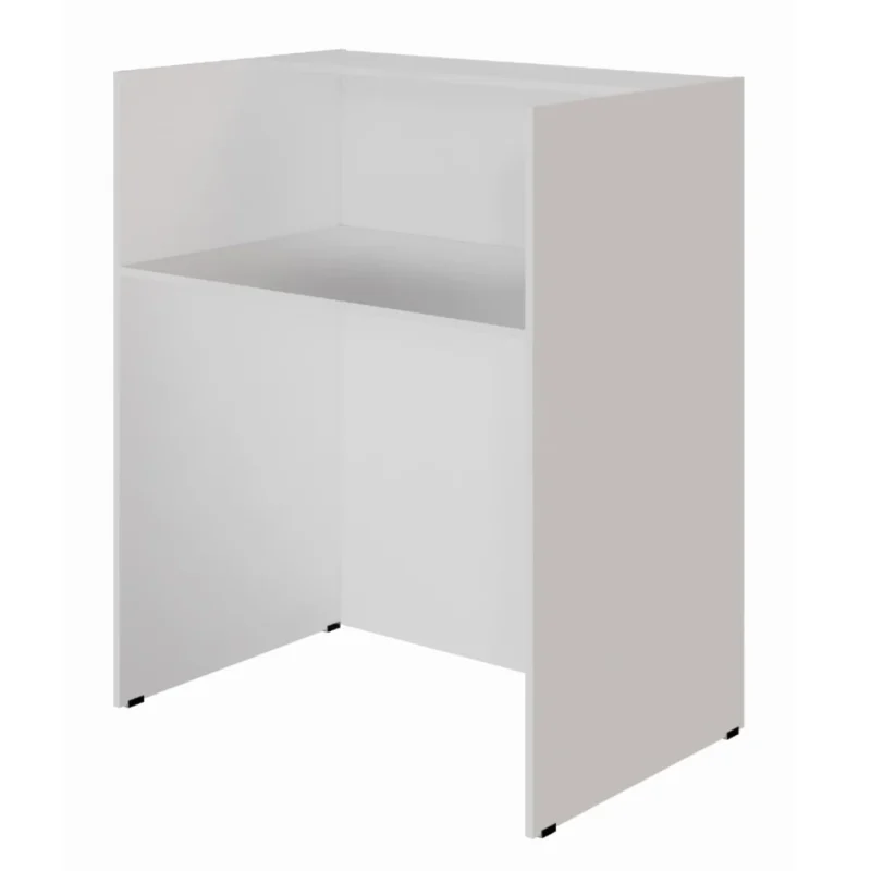 Balcão Recepção Atendimento 90cm New City Web Office Cinza