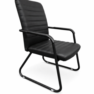 Cadeira Fixa de Aproximação Interlocutor W-22 Preta