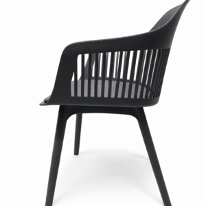 Cadeira Marcela com Assento Estofado em Linho Cinza - Kit 03