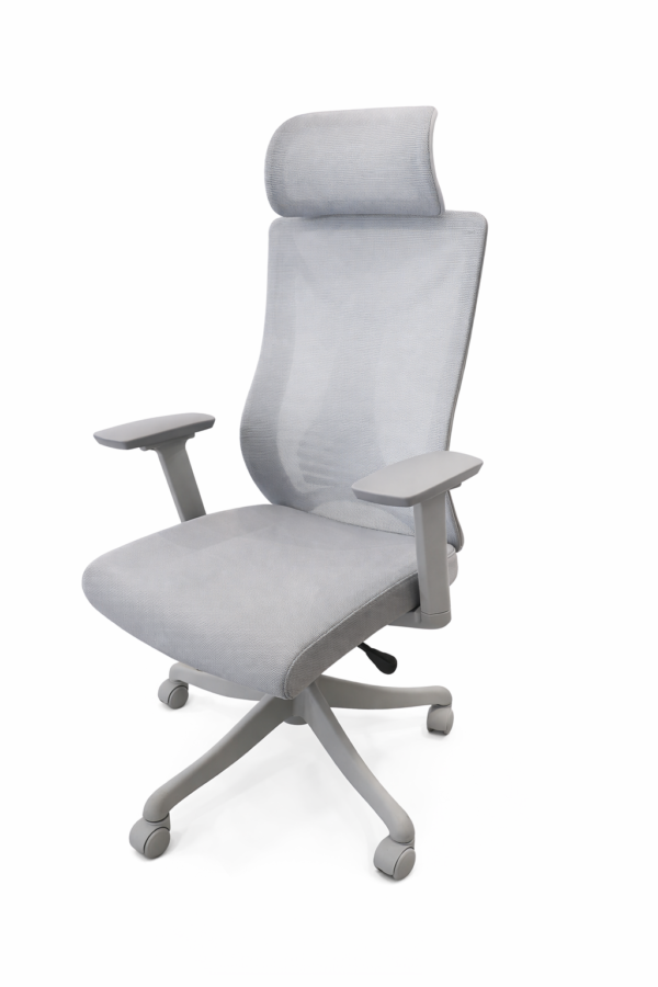 Cadeira Presidente Tela VRT-40 Relax 3D Apoio Cabeça Cinza