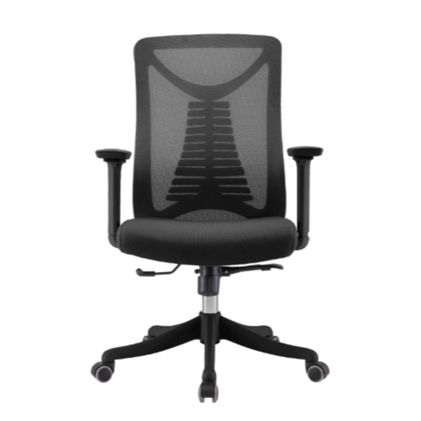 Cadeira Presidente Tela VRT-40 Relaxsystem Braços 3D Preta