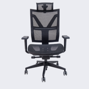Cadeira Presidente Darix X+ Autocompensador Braços 3D Shift Plaxmetal NR17 Preta