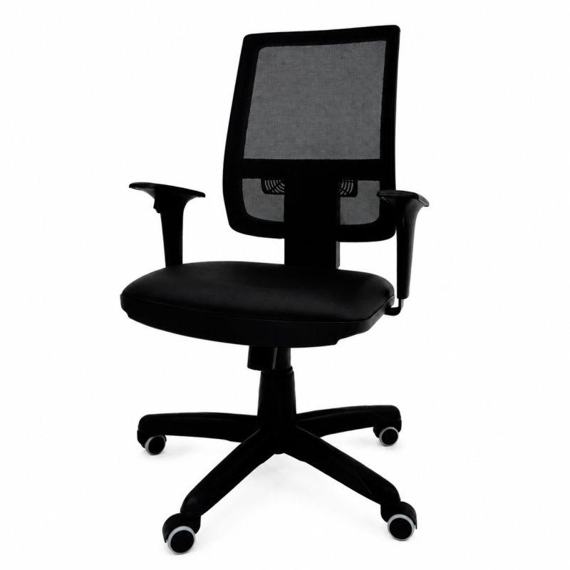 Cadeira Presidente Brizza NR17 Relax Couro Eco Plaxmetal
