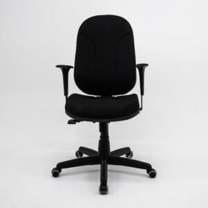 Cadeira Presidente Operativa Plaxmetal Mecanismo Relax Preto