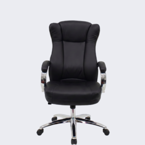 Cadeira Presidente Estofada Boss Preta B.Hoff Mobile