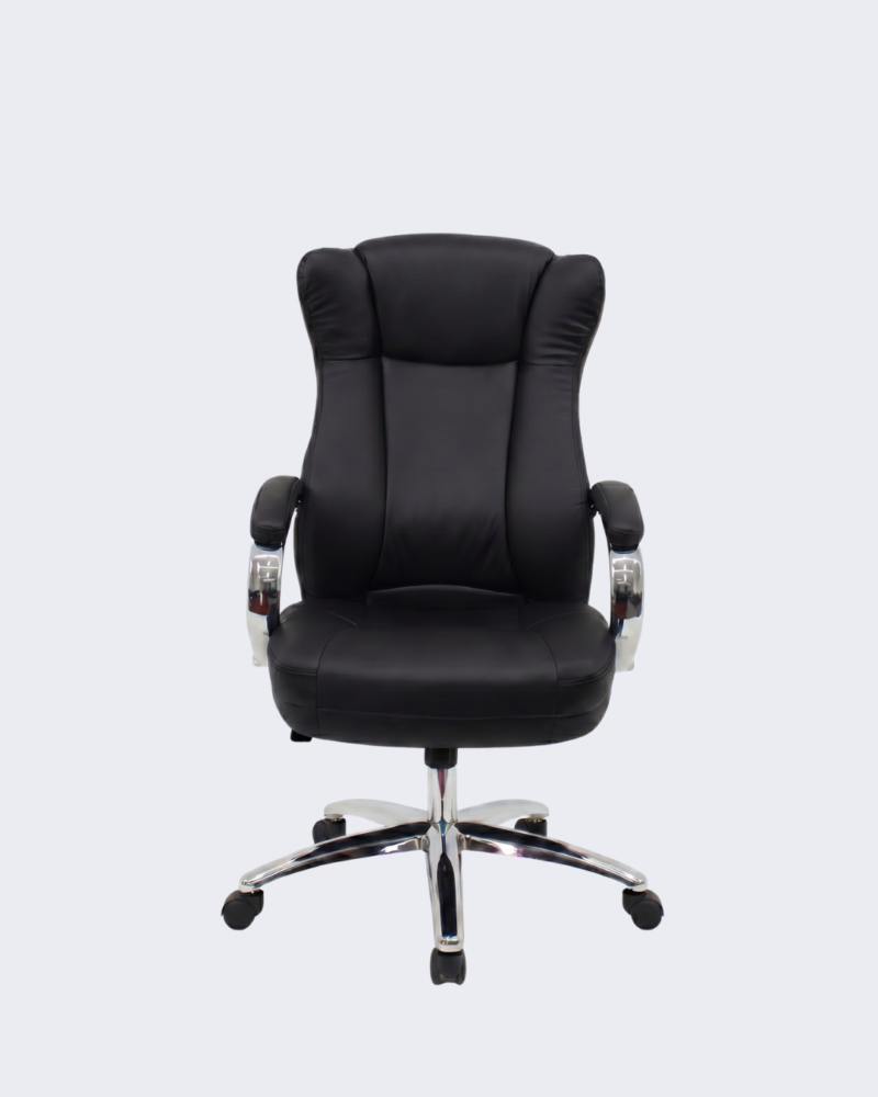 Cadeira Presidente Estofada Boss Preta B.Hoff Mobile