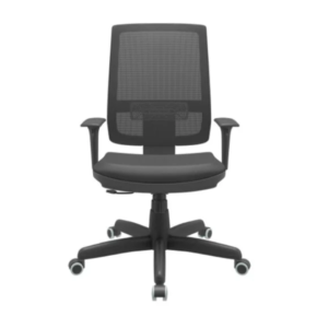 Cadeira Presidente Brizza NR17 Relax Couro Eco Plaxmetal