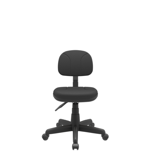 Cadeira Secretária Plaxmetal Escritório Giratória em Tecido J.Serrano  Com Costura - Preto