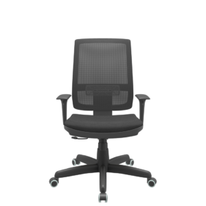 Cadeira Brizza NR17 Mecanismo Relax Poliéster Plaxmetal