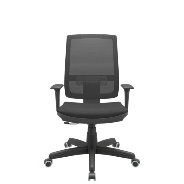 Cadeira Brizza NR17 Mecanismo Relax Poliéster Plaxmetal