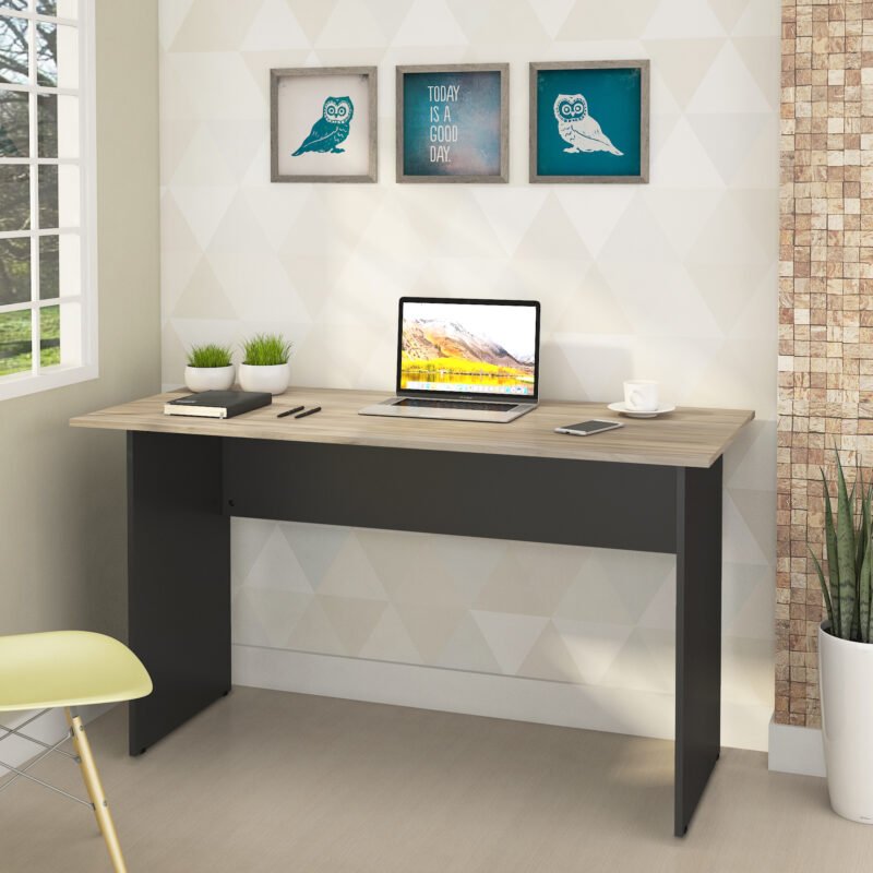 Mesa de Escritório New City I Calvi e Preta 135 cm Web Office
