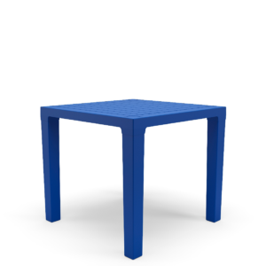 Mesa Multiuso Quadrada Plástica 80 cm Niala Plaxmetal Azul