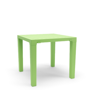 Mesa Multiuso Quadrada Plástica 80 cm Niala Plaxmetal Verde
