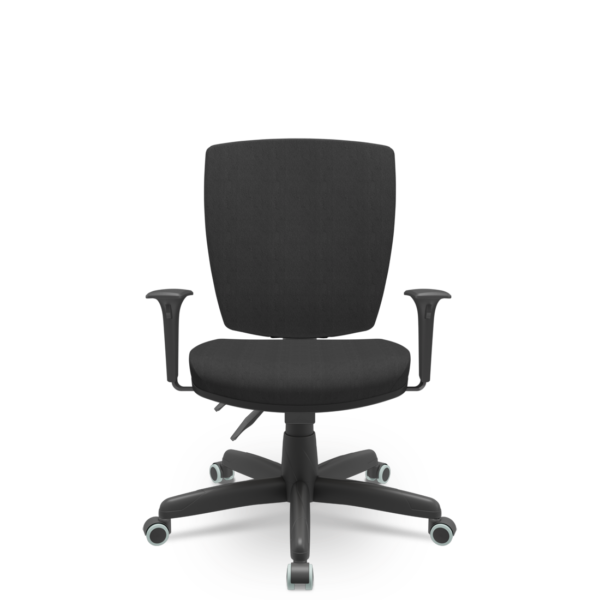 Cadeira Escritório Altrix Plaxmetal Espaldar Alto Back Preto