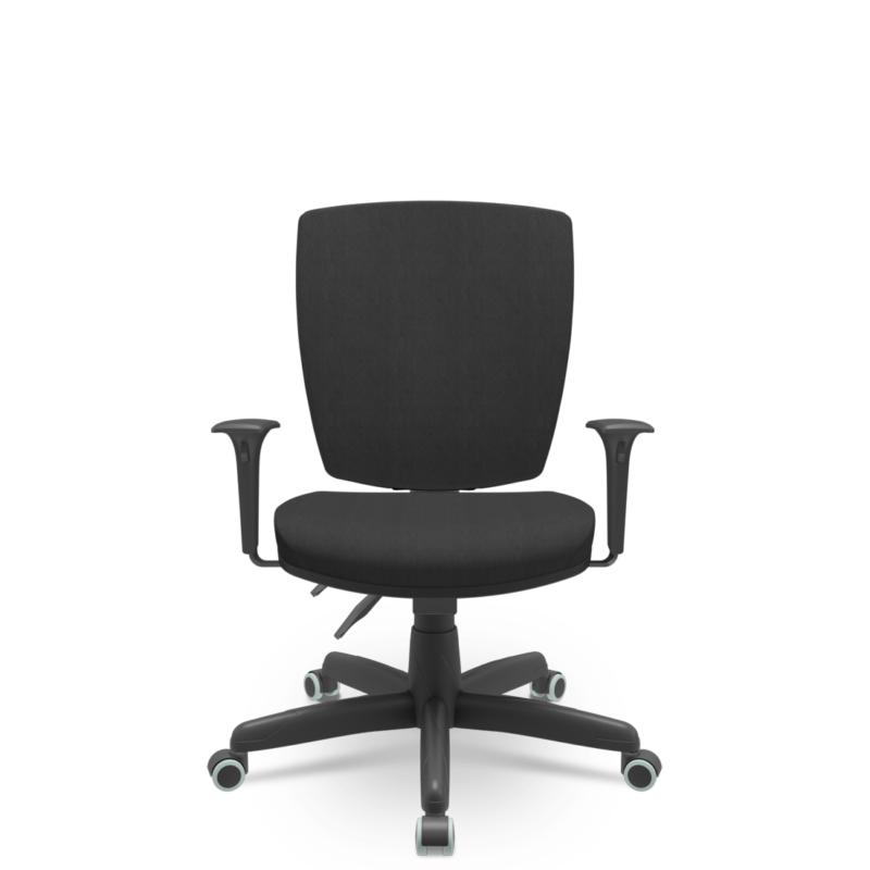 Cadeira Escritório Altrix Plaxmetal Espaldar Alto Back Preto