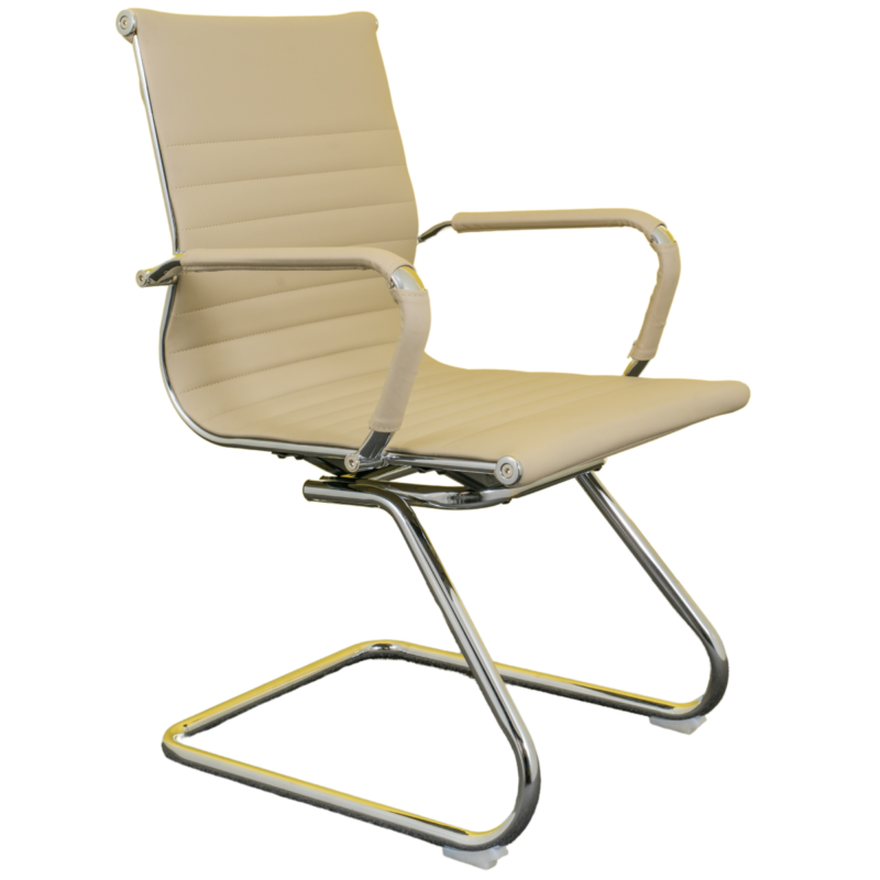 Cadeira Diretor Fixa Charles Eames Cromada Nude