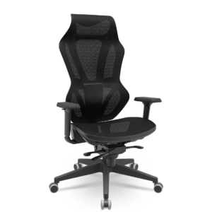 Cadeira Escritório Vizon Plaxmetal Tela Slider Preta