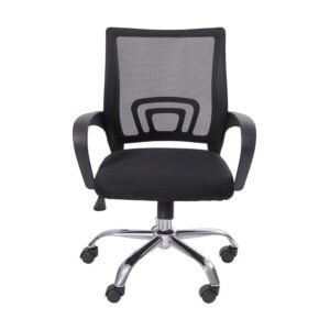 Cadeira Escritório Diretor TOK 3310 Or Design com Encosto de Tela Mesh Preta