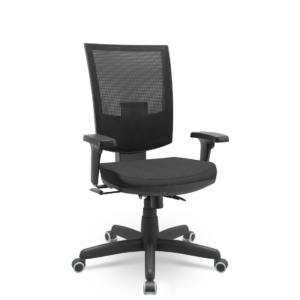 Cadeira Presidente Ergonômica Flash Plaxmetal Mecanismo Relaxsystem Assento Poliéster | Escritório e Home Office