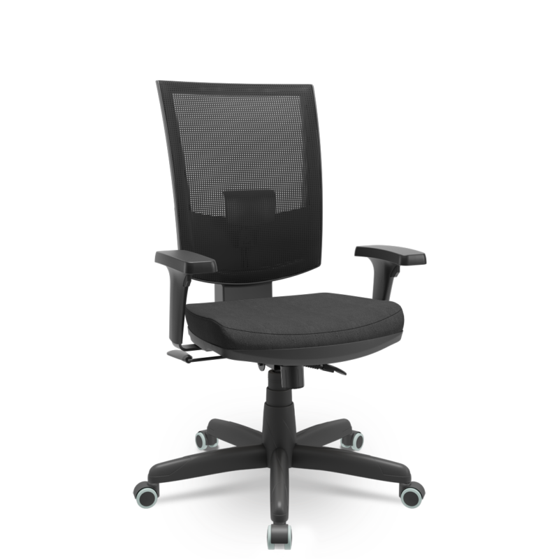 Cadeira Presidente Ergonômica Flash Plaxmetal Mecanismo Relaxsystem Assento Poliéster | Escritório e Home Office