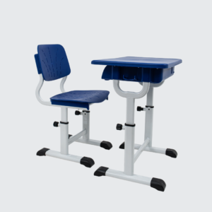 Conjunto Escolar Americano Branco com Azul