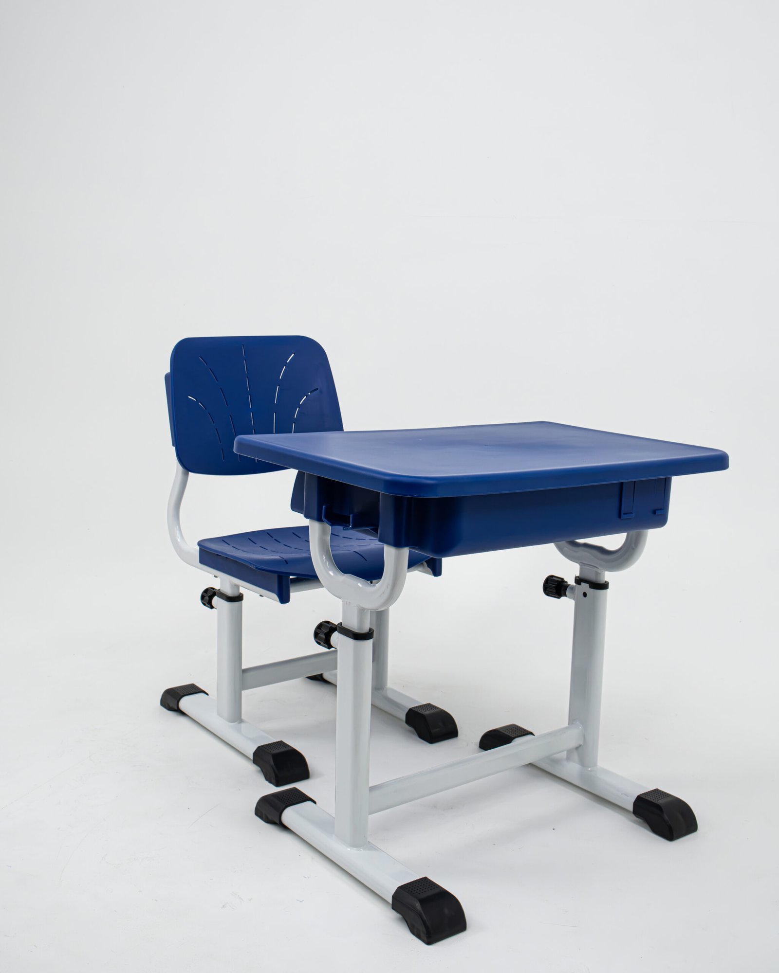 Conjunto Escolar Americano Branco com Azul - Imagem 3