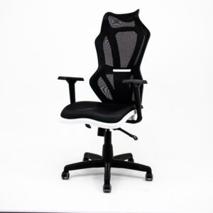 Cadeira Escritório e Gamer Vizon DZ Plaxmetal Relaxsystem Preta/Branco