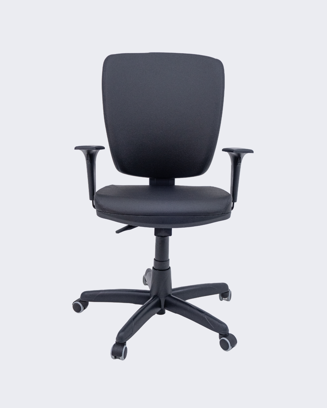 Cadeira Escritório Altrix Espaldar Alto Back Couro Eco Preto
