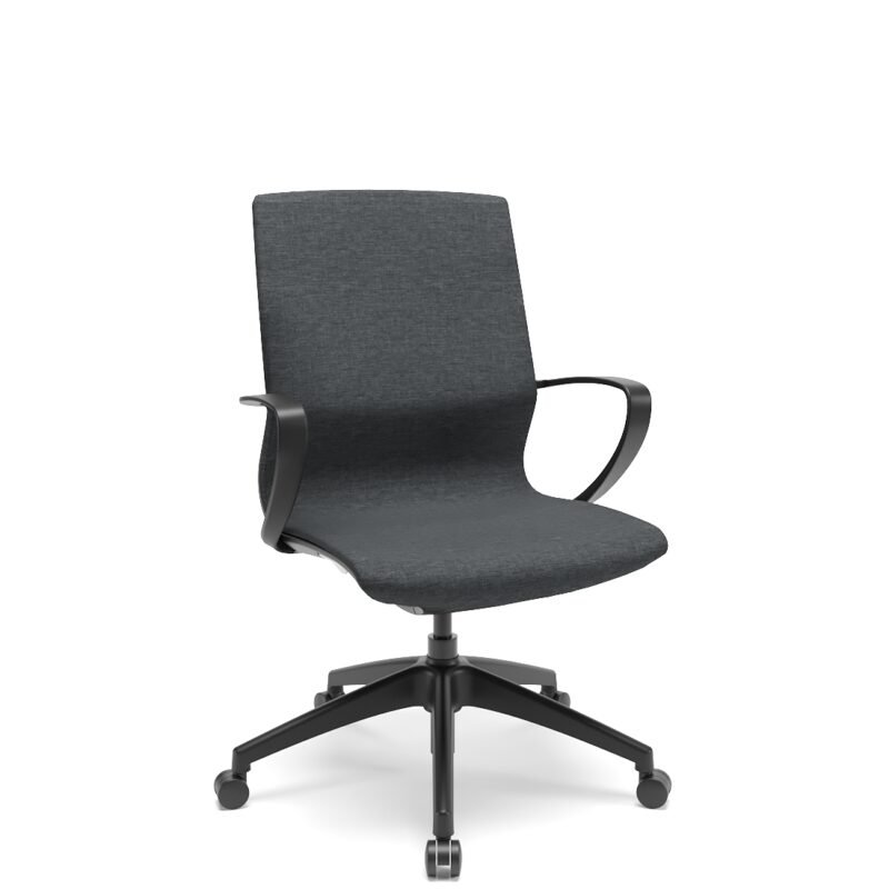 Cadeira Ergonômica Senso Plaxmetal com Tela Mesh, Mecanismo Autocompensador e Base em Poliamida Preta
