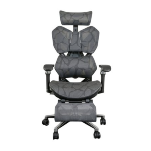 Cadeira Ergonômica Preta - com Tela, Apoio de Cabeça e Braços 6D