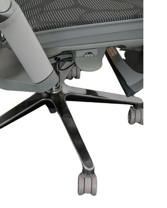 Cadeira Presidente Optimus Cinza – Encosto em Tela - Imagem 5