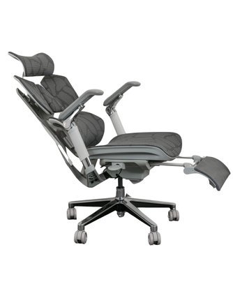 Cadeira Presidente Optimus Cinza – Encosto em Tela - Imagem 6