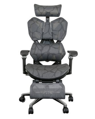 Cadeira Ergonômica Preta - com Tela, Apoio de Cabeça e Braços 6D - Imagem 5