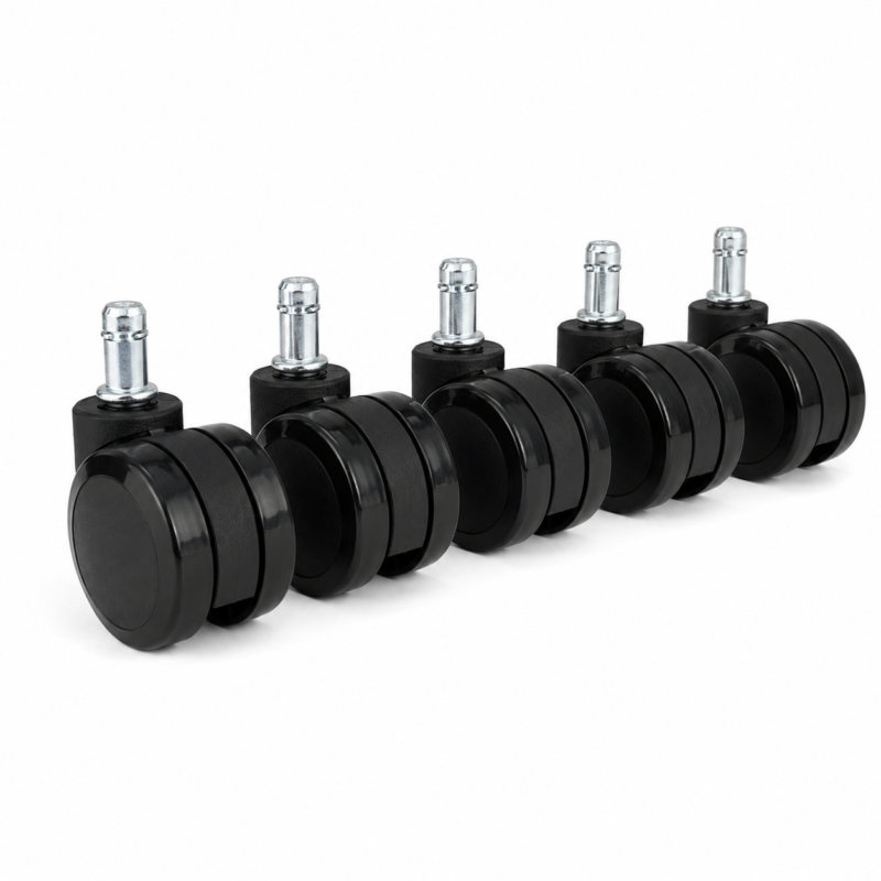Rodízio De Cadeira Kit 5 Rodinhas De 60mm PU Anti-risco